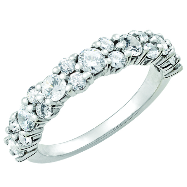 Prong Set Diamond Stackable Ring