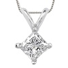 Princess Cut Solitaire Pendant