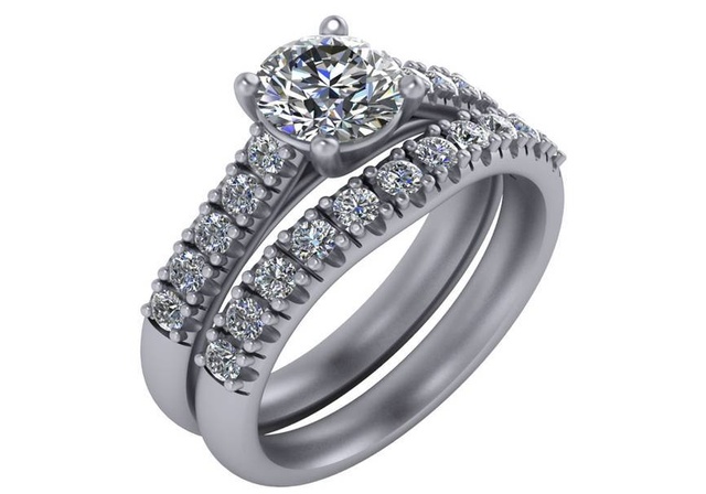 DIAMOND WEDDING BAND TO MATCH SM42M