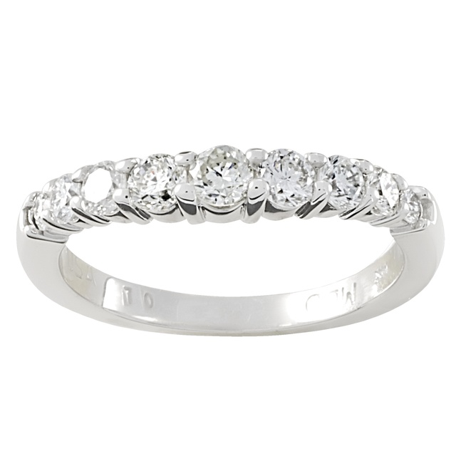 Curved Diamond Wedding Ring