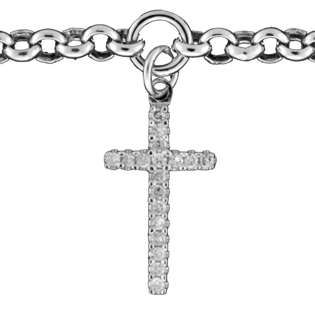 DIAMOND CROSS BRACELET