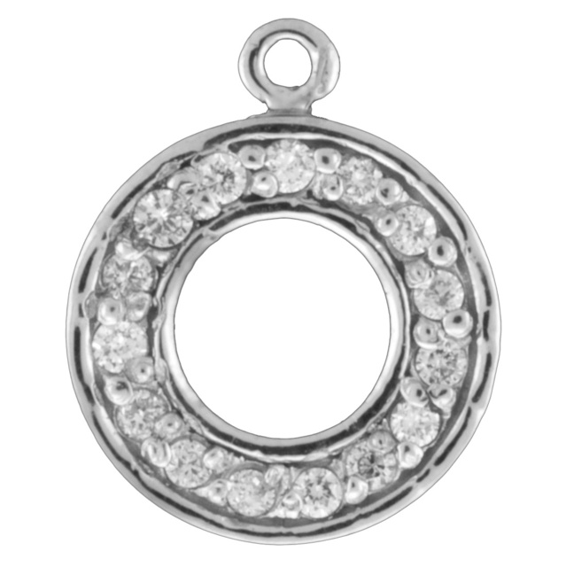 Diamond Circle Charm