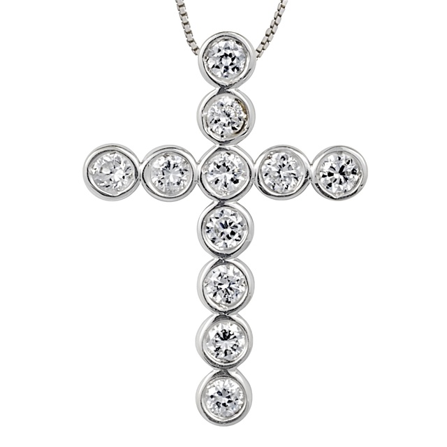 11 Diamond Bezel Set Cross