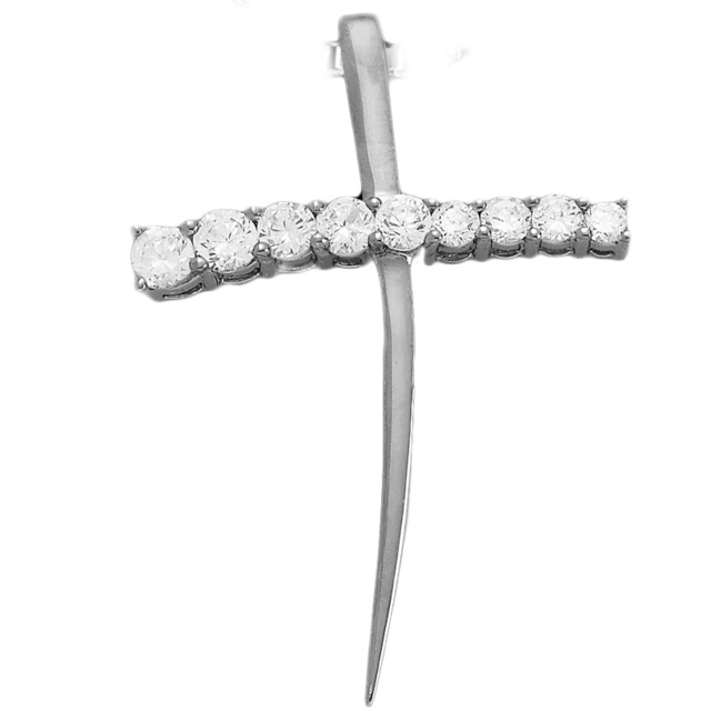 9 Diamond Cross Pendant