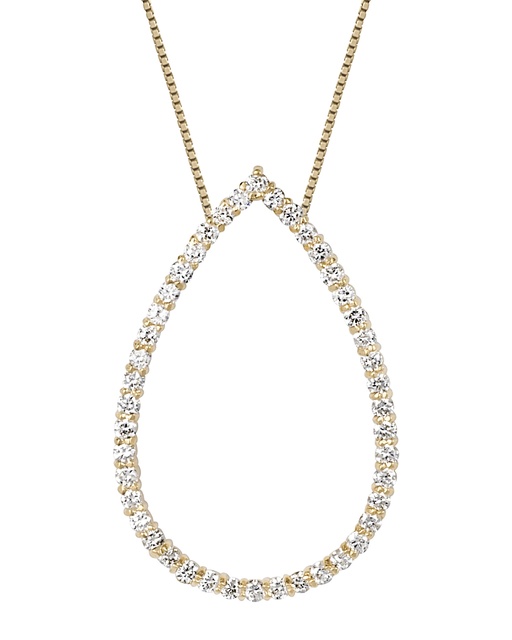 Pear Shaped Diamond Pendant