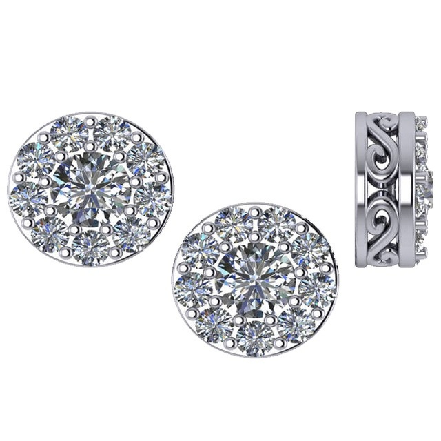 Cluster Diamond Earrings