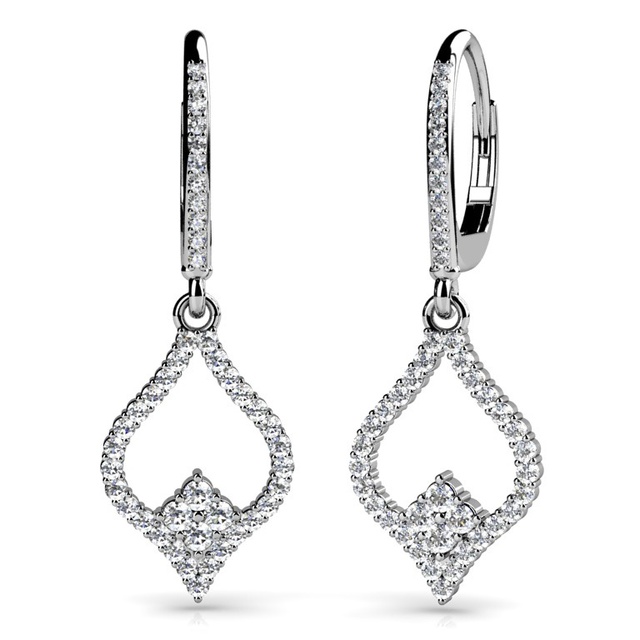 DIAMOND DANGLE EARRINGS