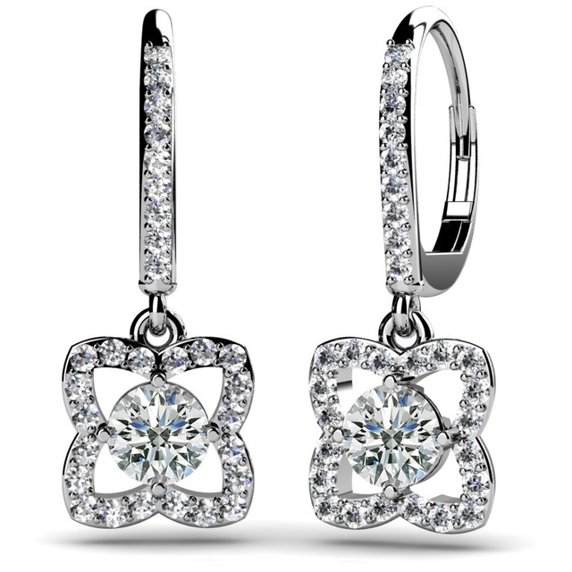 Dangle Diamond Earrings