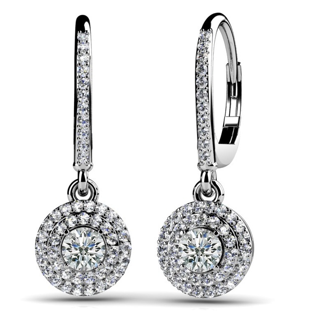 Dangle Diamond Earrings