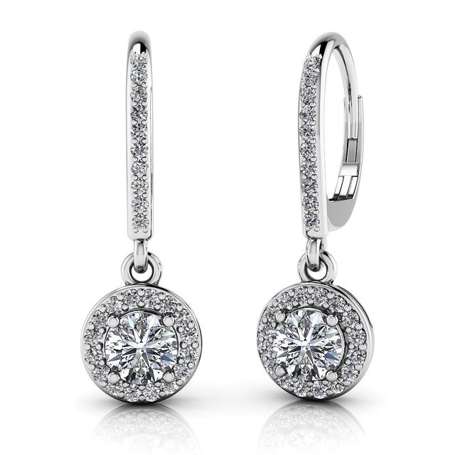 Dangle Diamond Earrings