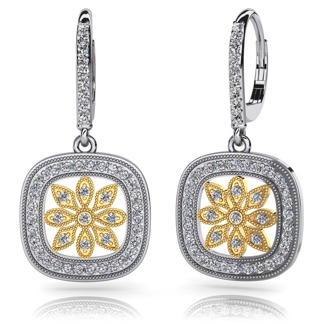 Dangle Diamond Earrings