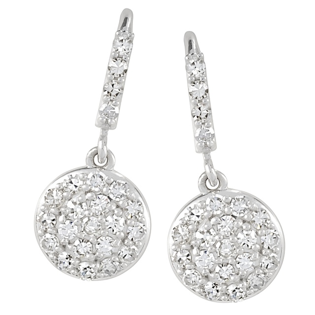 Cluster Single Cut Diamond Earrings