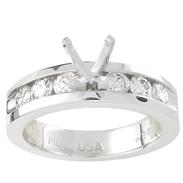 Lady's 6 Diamond Tapered Semi Mount