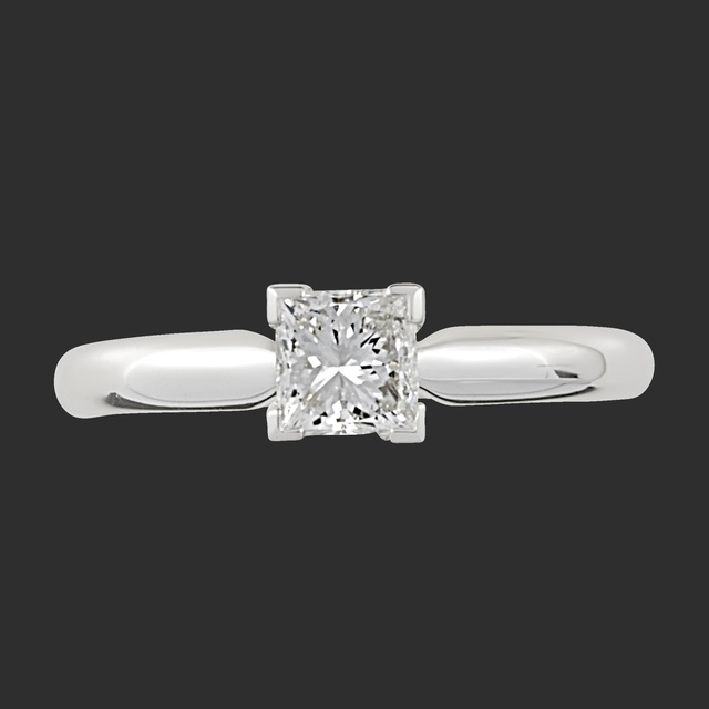 Princess Cut Diamond Solitaire