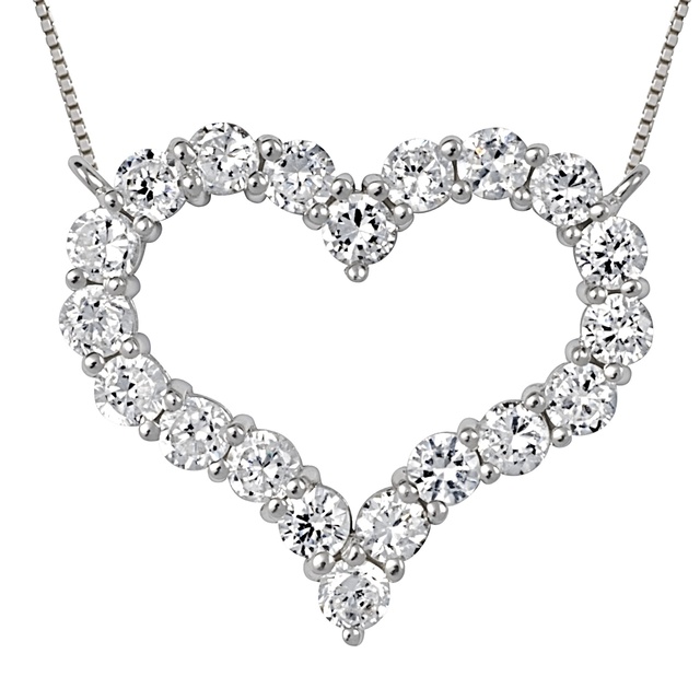 Diamond Heart Shaped Pendant