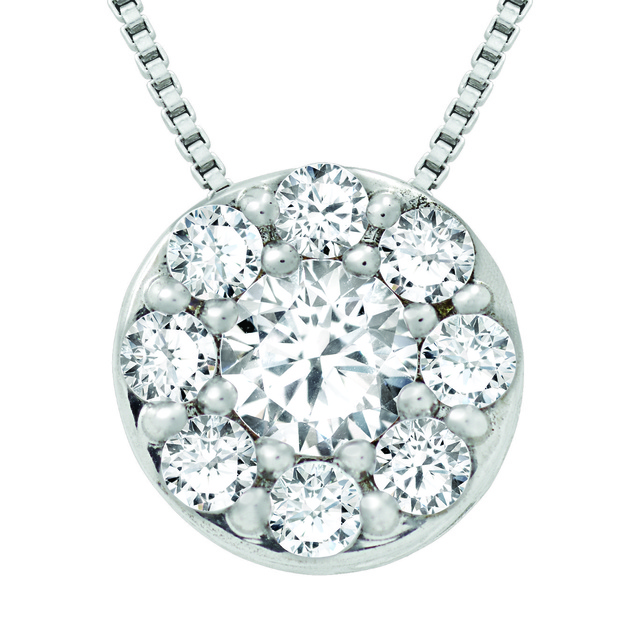 Cluster Diamond Pendant