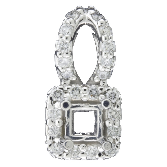 Fancy Princess Cut Diamond Pendant