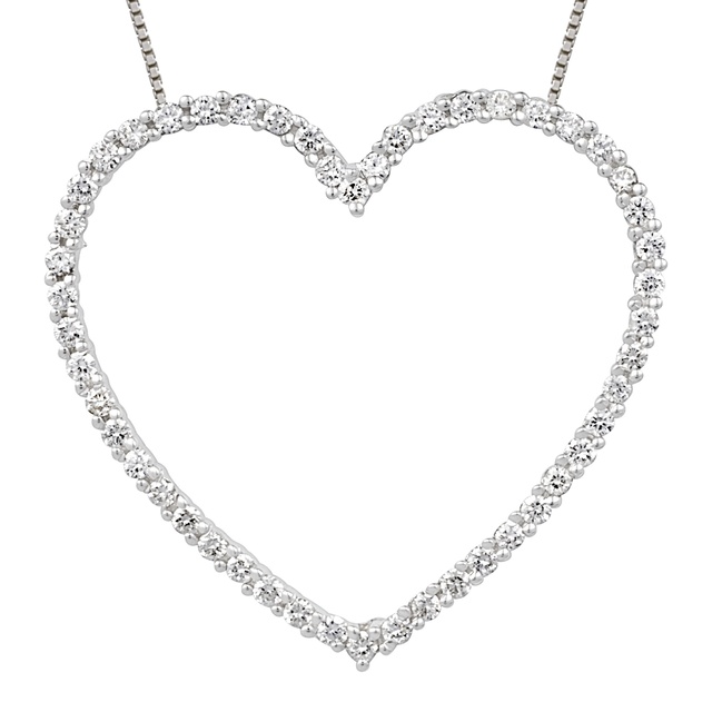 Diamond Heart Shaped Pendant