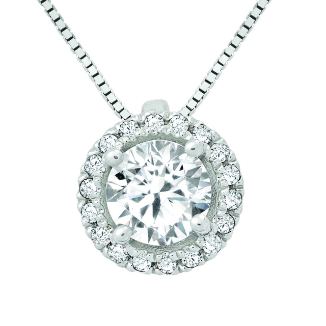 Diamond Halo Pendant