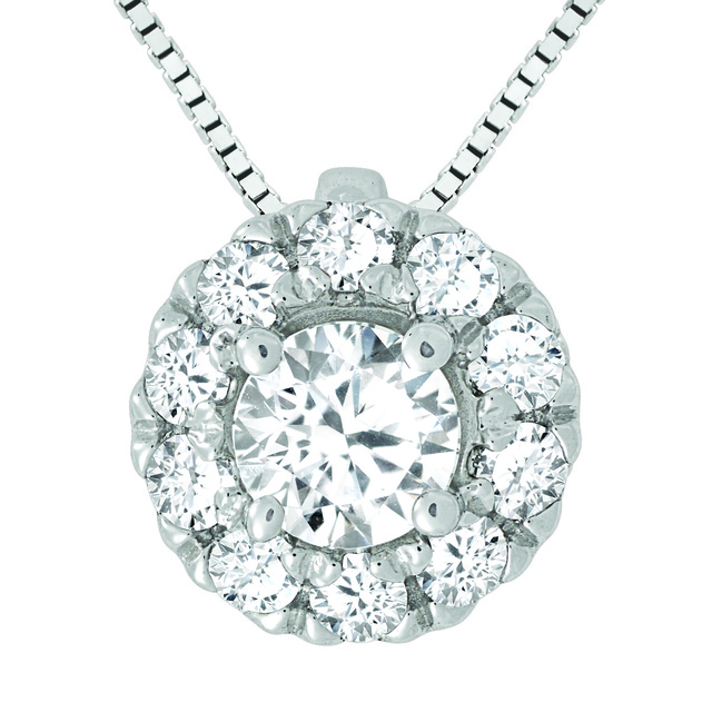 Diamond Halo Pendant