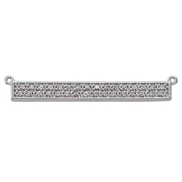 Bar Pendant with Round Diamonds