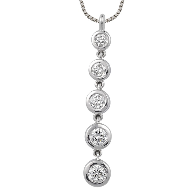 Bezel Journey Diamond Pendant