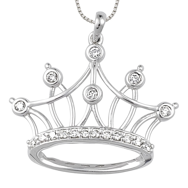 Diamond Crown Pendant