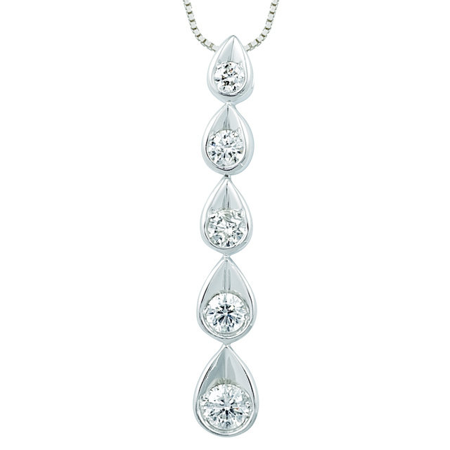 Drop Journey Diamond Pendant