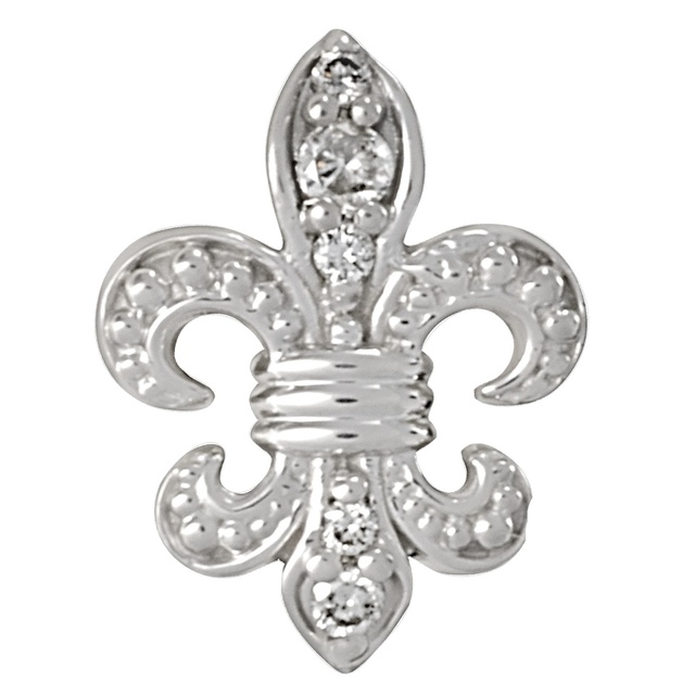 Diamond Fleur De Lis Pendant