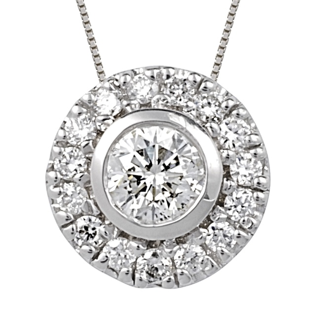 Diamond Halo Pendant