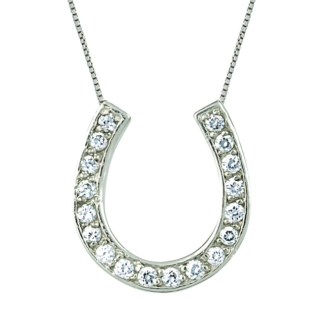 Diamond Horseshoe Pendant