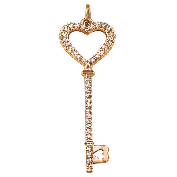 Diamond Key Pendant