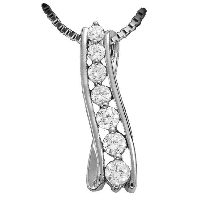 7 Diamond Ladder Journey Pendant