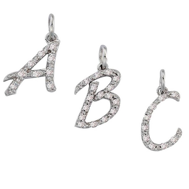 Letter Diamond Pendant