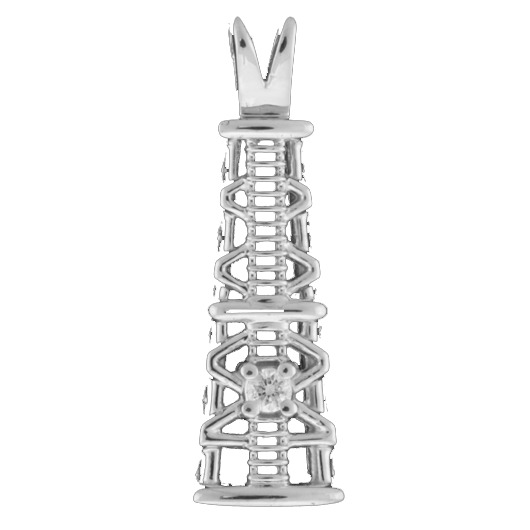 Diamond Oil Derrick Pendant