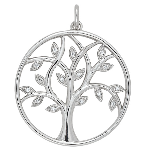 Diamond Tree of Life Pendant