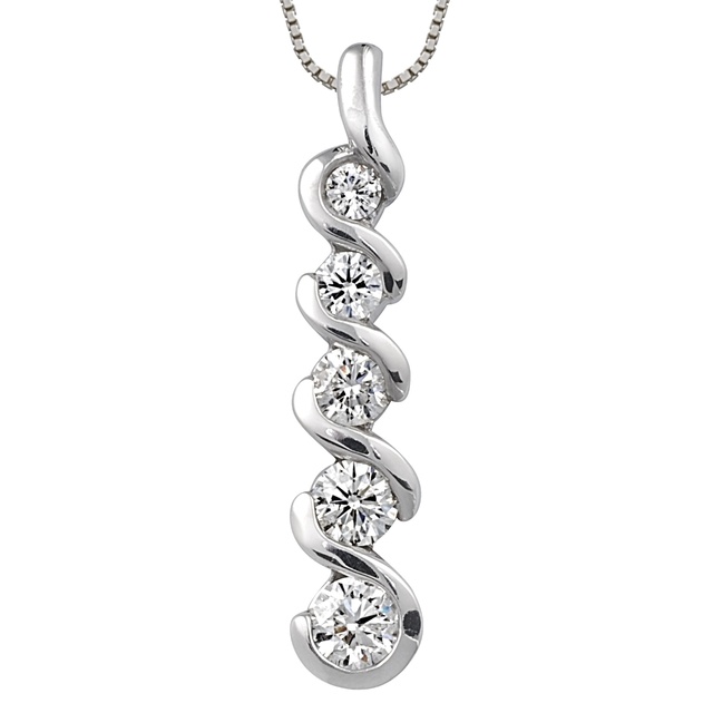 Vine Journey Diamond Pendant