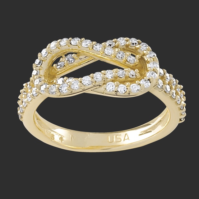 Love Knot Diamond Ring with NO CENTER