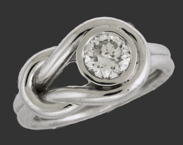 Love Knot Diamond Ring with center