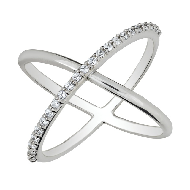 Criss Cross Diamond Ring