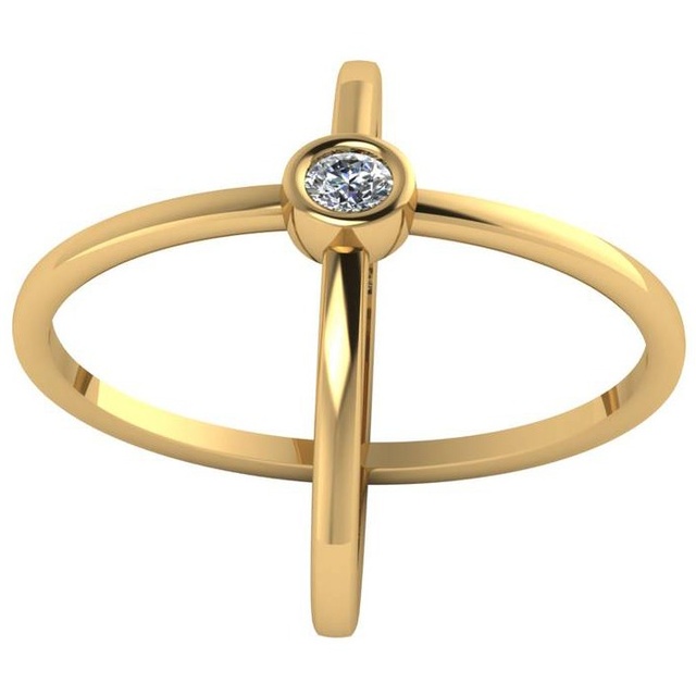 Criss Cross Diamond Ring