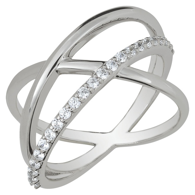 Criss Cross Diamond Ring