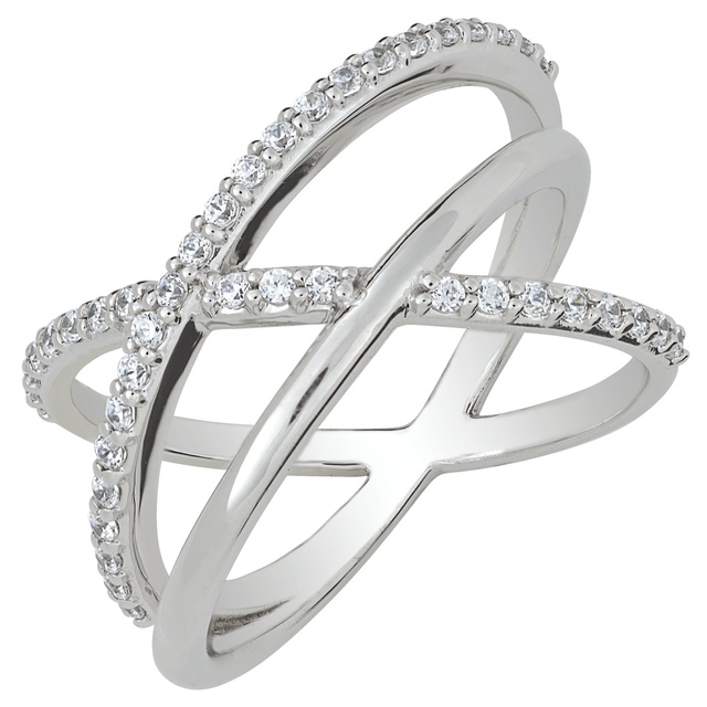 Criss Cross Diamond Ring