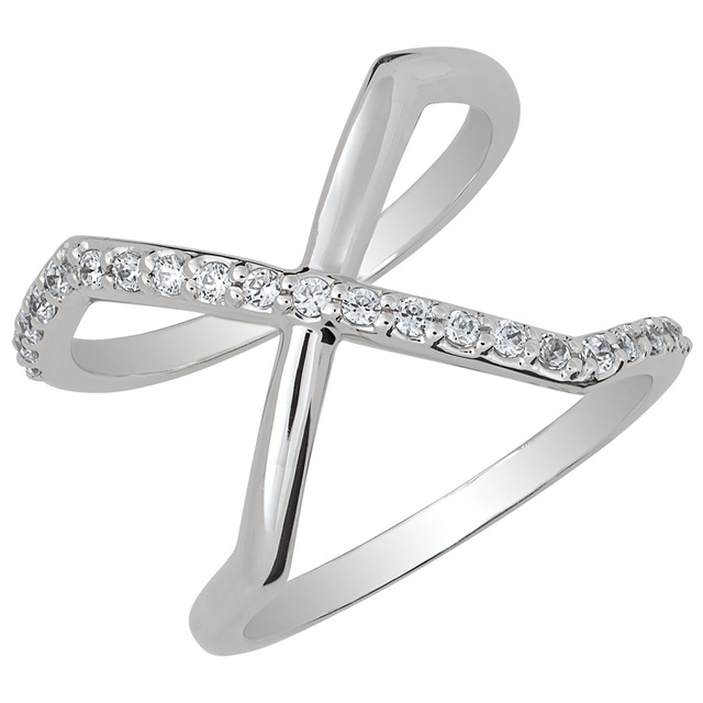 Criss Cross Diamond Ring