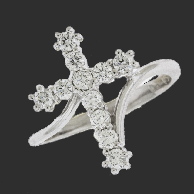 Diamond Cross Ring