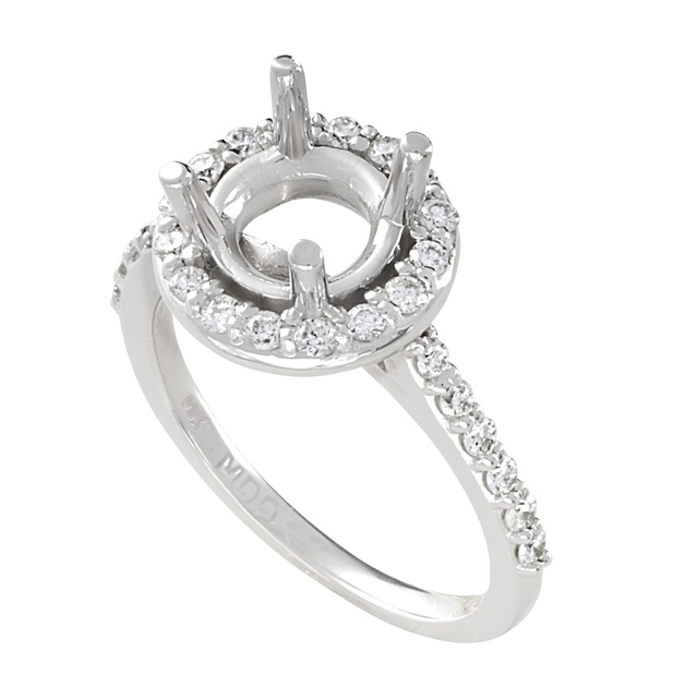 Lady's Round Semi Mount Ring