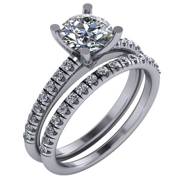 Diamond Semi Mount Ring With Peg Head