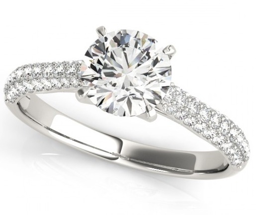 DIAMOND ENGAGEMENT RING WITH PEG HEAD