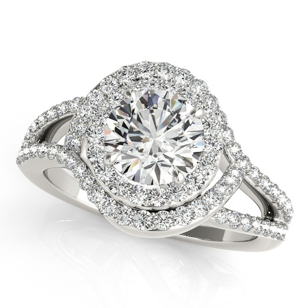 Diamond Halo Engagement Ring