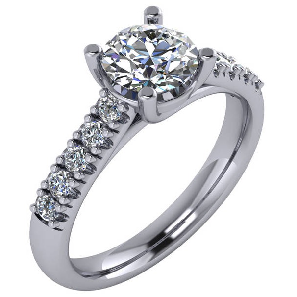 DIAMOND SEMI MOUNT ENGAGEMENT RING